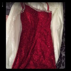 Scala Red sequin dress